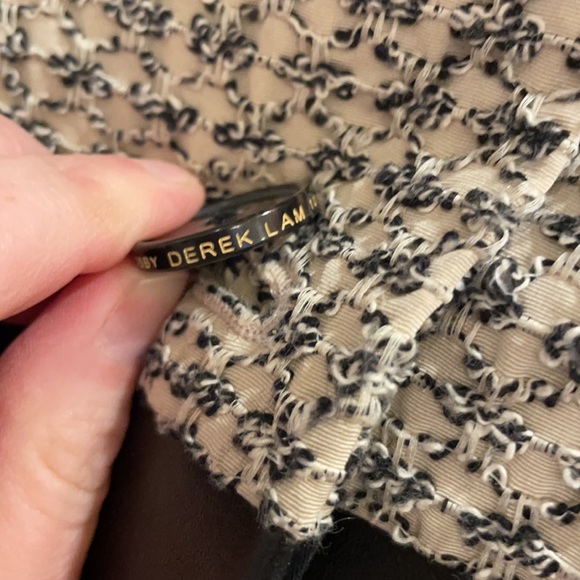 Derek Lam textured and leather blazer - Picture 4 of 6